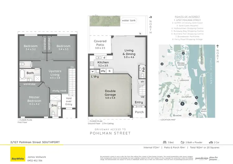 Floorplan of Homely townhouse listing, 2/127 Pohlman Street, Southport QLD 4215