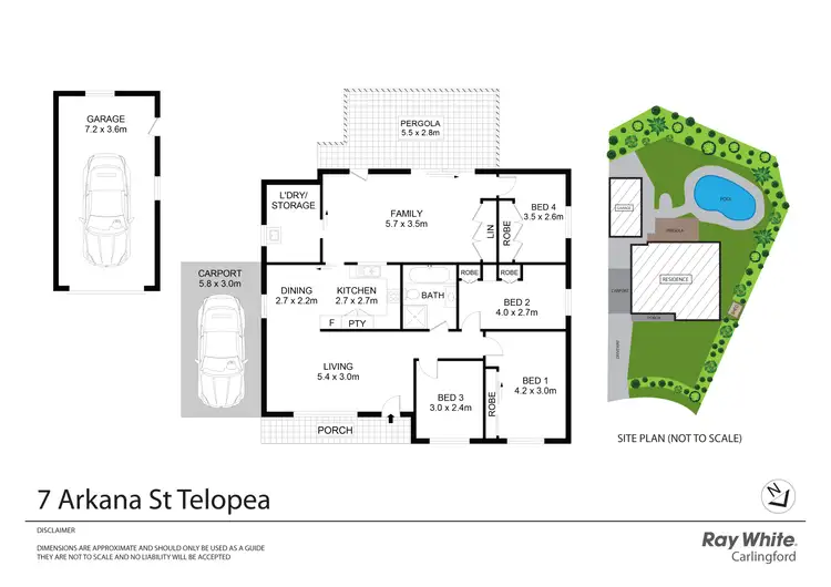Floorplan of Homely house listing, 7 Arkana Street, Telopea NSW 2117
