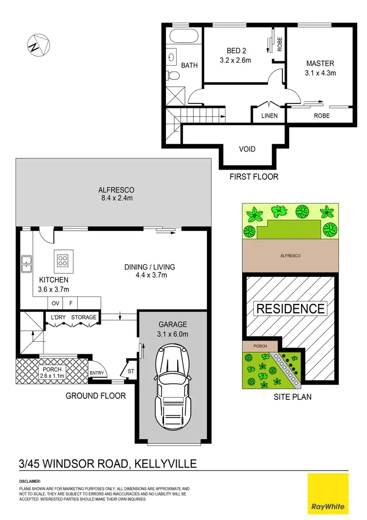 Floorplan of Homely townhouse listing, 3/45 Windsor Road, Kellyville NSW 2155