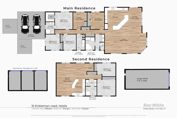 Floorplan of Homely house listing, 10-12 Enkleman Road, Yatala QLD 4207