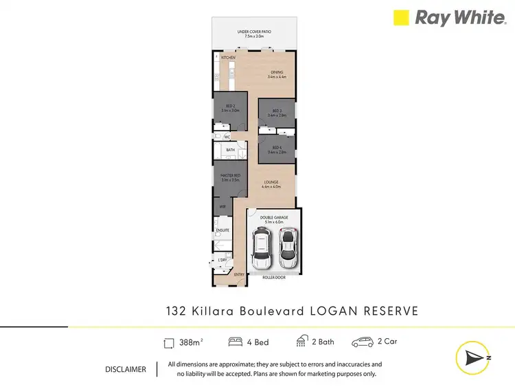 Floorplan of Homely house listing, 132 Killara Boulevard, Logan Reserve QLD 4133