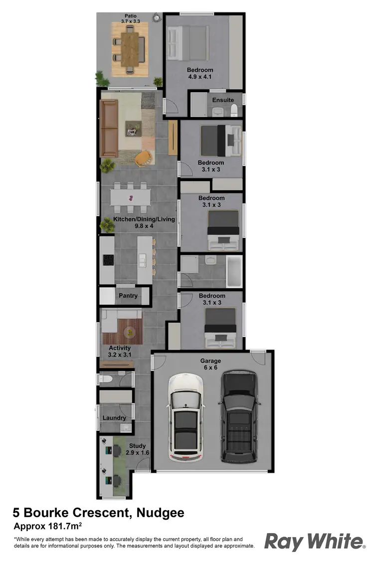Floorplan of Homely house listing, 5 Bourke Crescent, Nudgee QLD 4014