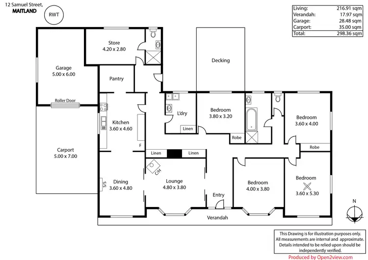 Floorplan of Homely house listing, 12 Samuel Street, Maitland SA 5573