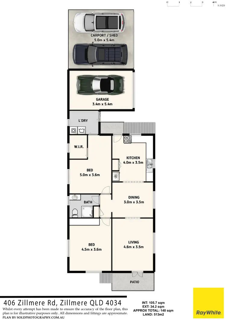 Floorplan of Homely house listing, 406 Zillmere Road, Zillmere QLD 4034