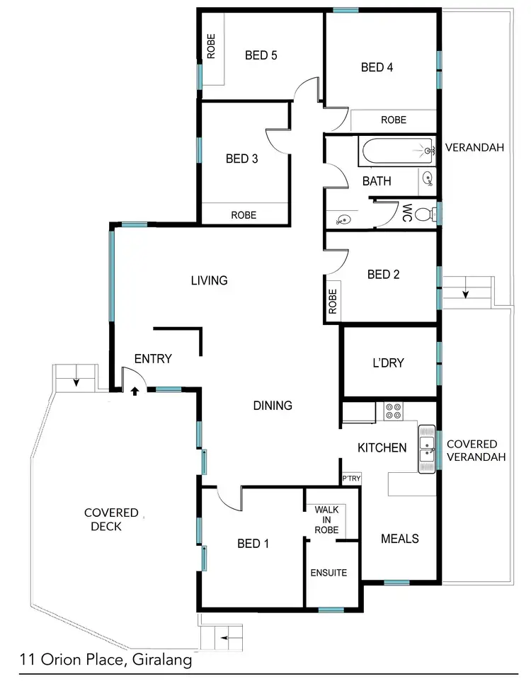 Floorplan of Homely house listing, 11 Orion Place, Giralang ACT 2617
