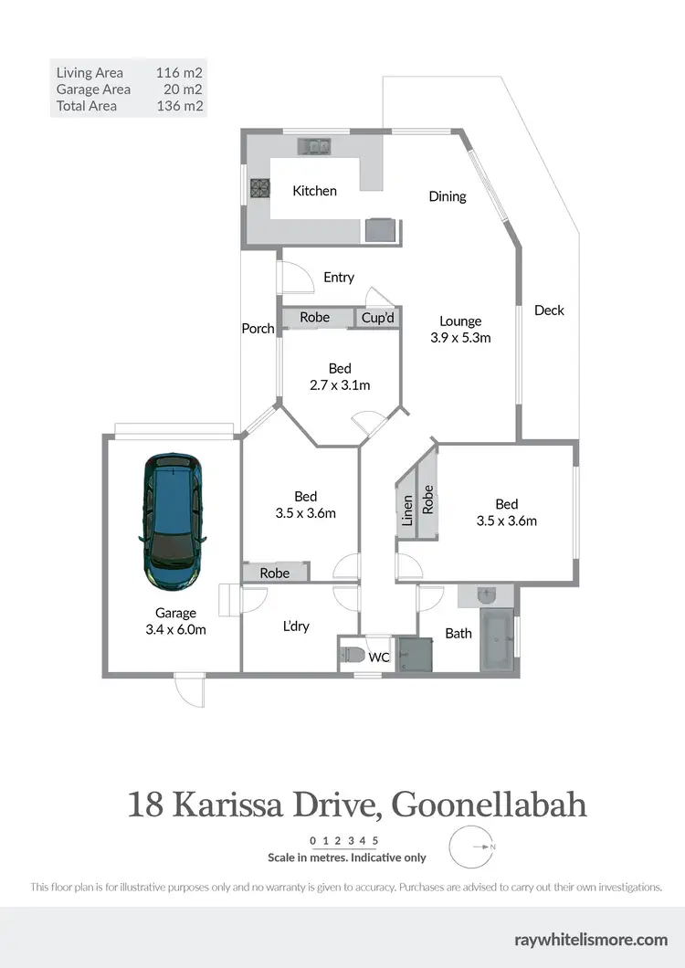 Floorplan of Homely house listing, 18 Karissa Drive, Goonellabah NSW 2480
