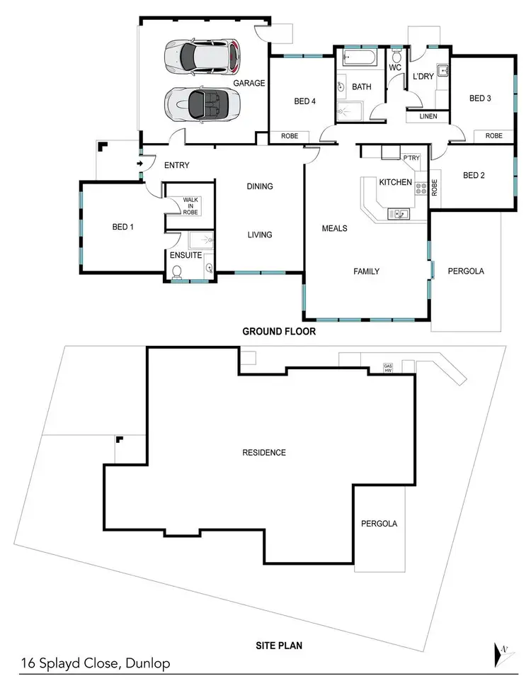 Floorplan of Homely house listing, 16 Splayd Close, Dunlop ACT 2615