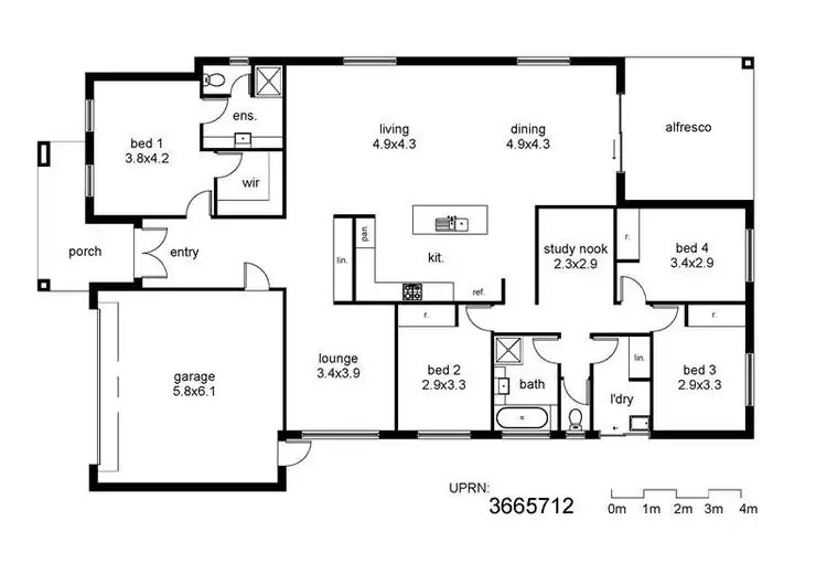 Floorplan of Homely house listing, Address available on request