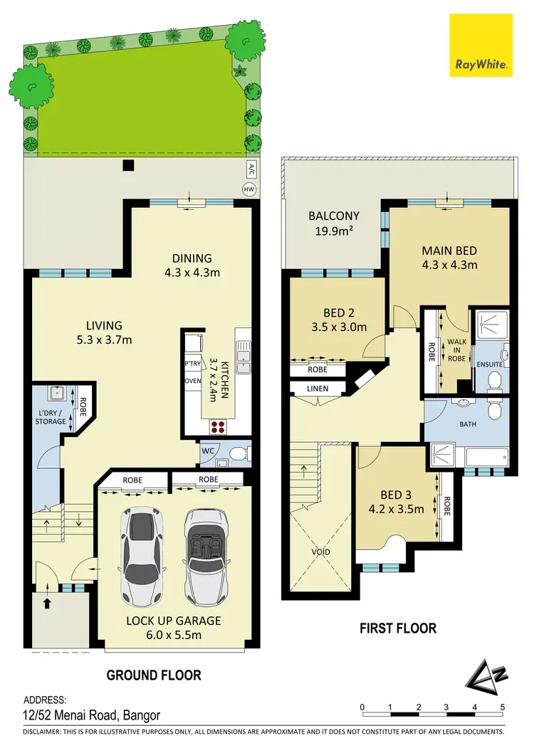 Floorplan of Homely townhouse listing, 12/52 Menai Road, Bangor NSW 2234