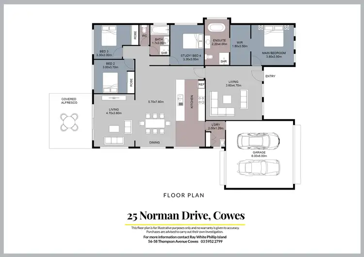 Floorplan of Homely house listing, 25 Norman Drive, Cowes VIC 3922