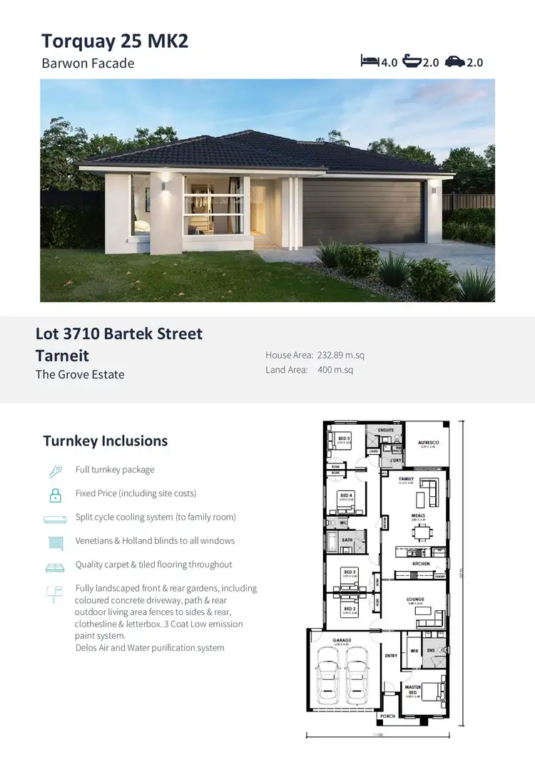 Floorplan of Homely house listing, Lot 3710 Bartek Street, Tarneit VIC 3029