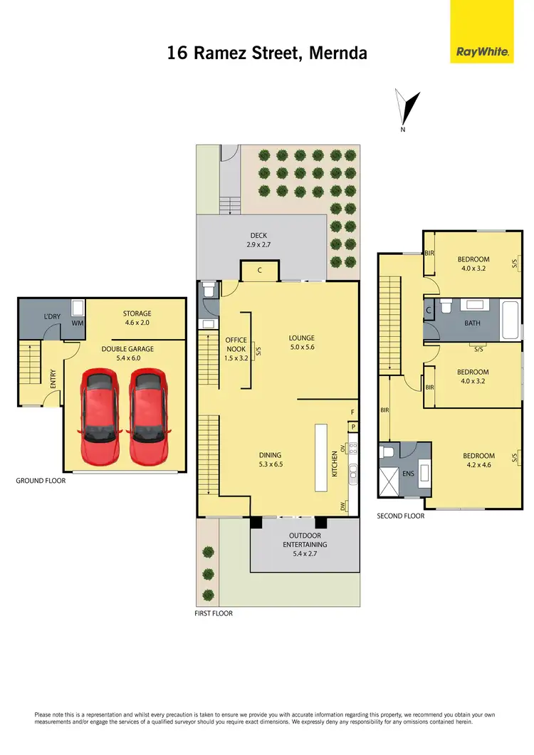 Floorplan of Homely townhouse listing, 16 Ramez Street, Mernda VIC 3754