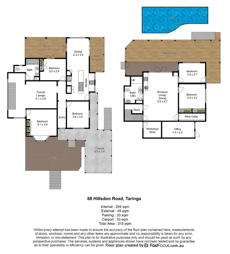 Floorplan of Homely house listing, 68 Hillsdon Road, Taringa QLD 4068