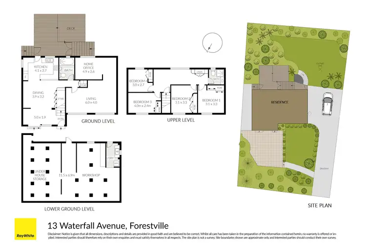 Floorplan of Homely house listing, 13 Waterfall Avenue, Forestville NSW 2087