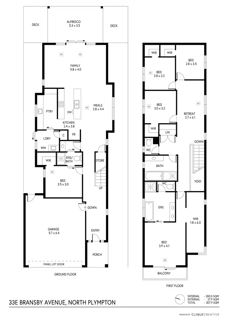 Floorplan of Homely house listing, 33E Bransby Avenue, North Plympton SA 5037