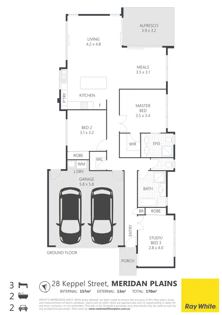 Floorplan of Homely house listing, 28 Keppel Street, Meridan Plains QLD 4551