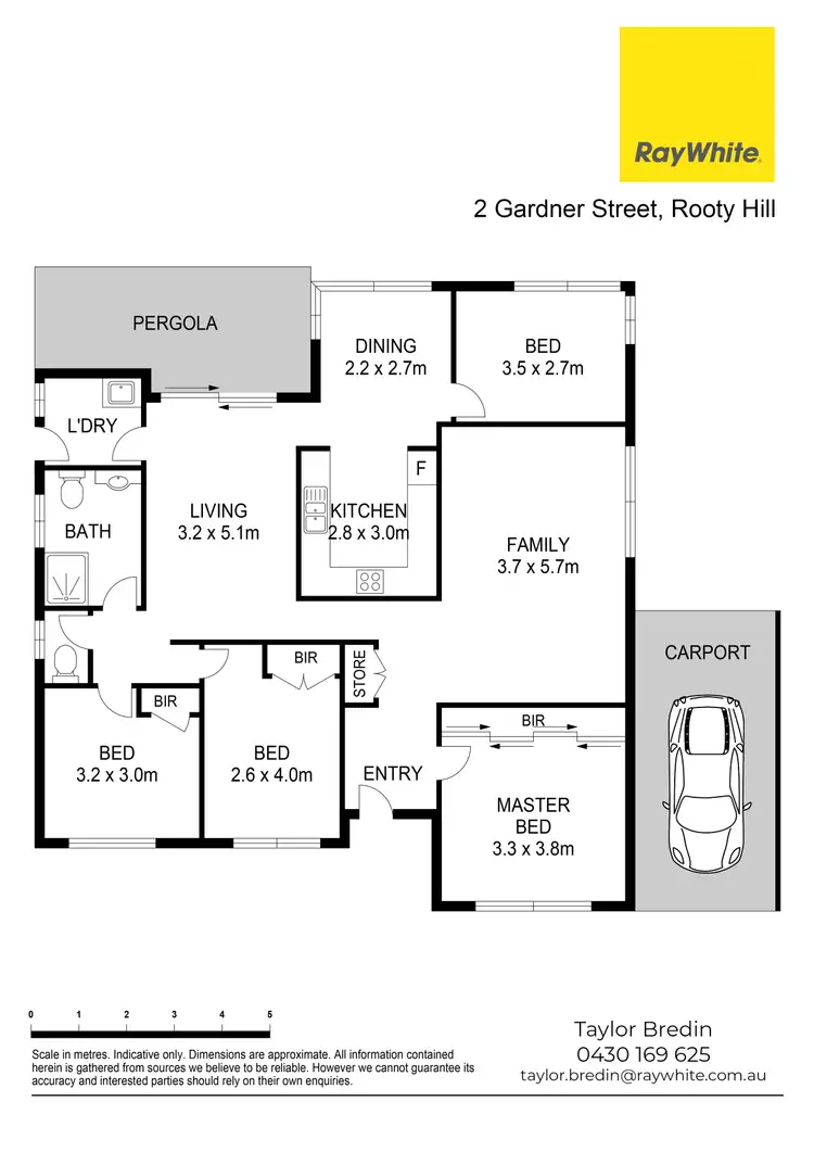 Floorplan of Homely house listing, 2 Gardner Street, Rooty Hill NSW 2766