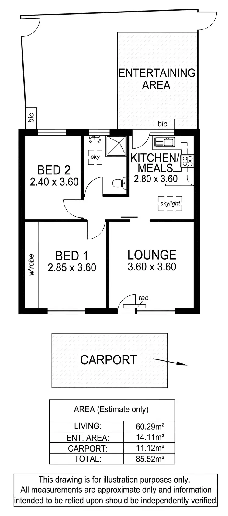 Floorplan of Homely house listing, 2/4 Pine Avenue, Glenelg North SA 5045