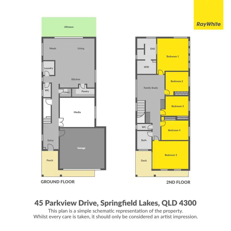 Floorplan of Homely house listing, 45 Parkview Drive, Springfield Lakes QLD 4300