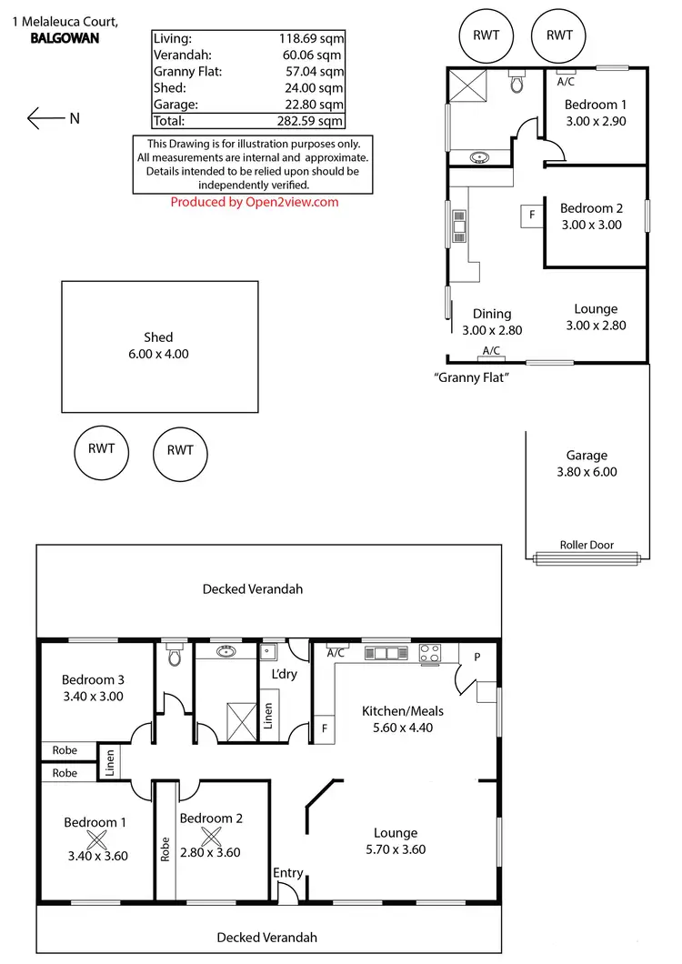 Floorplan of Homely house listing, 1 Melaleuca Court, Balgowan SA 5573