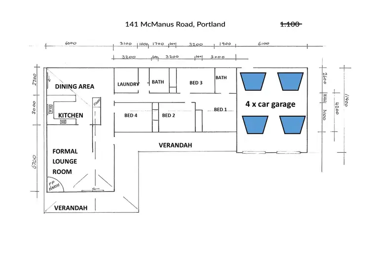 Floorplan of Homely rural property listing, 141 McManus Road, Portland NSW 2847