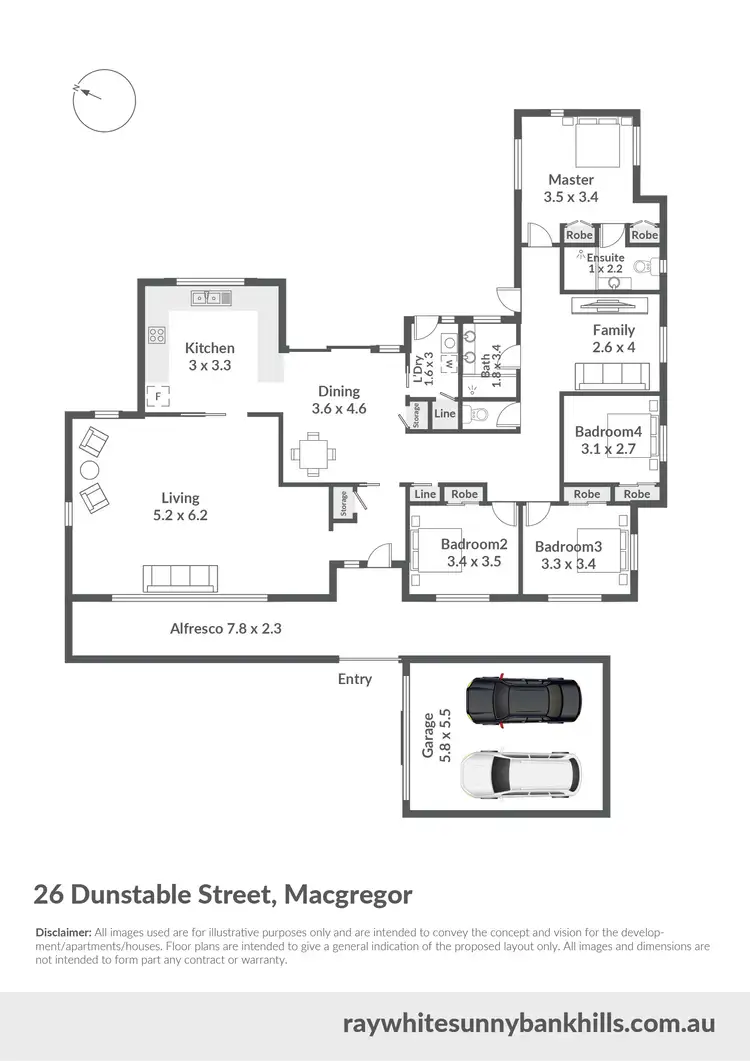Floorplan of Homely house listing, 26 Dunstable Street, Macgregor QLD 4109