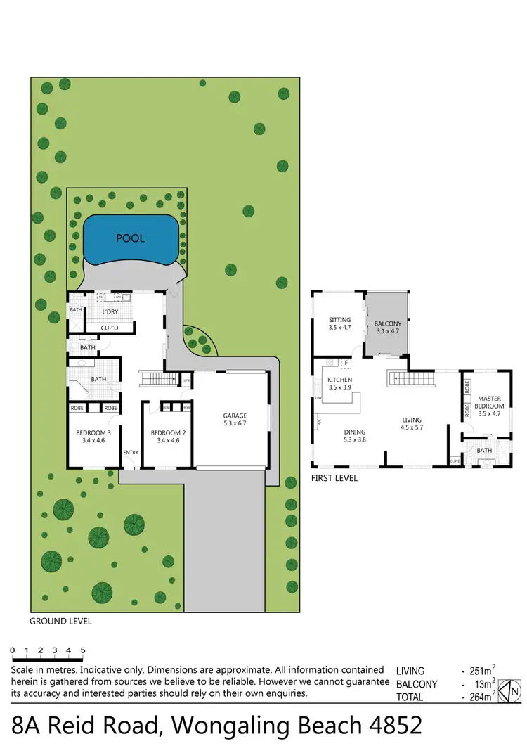Floorplan of Homely house listing, 8a Reid Road, Wongaling Beach QLD 4852
