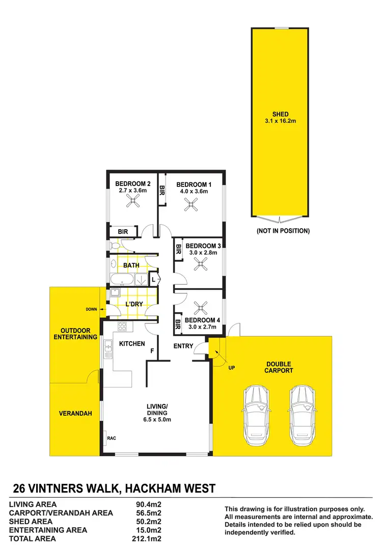 Floorplan of Homely house listing, 26 Vintners Walk, Hackham West SA 5163