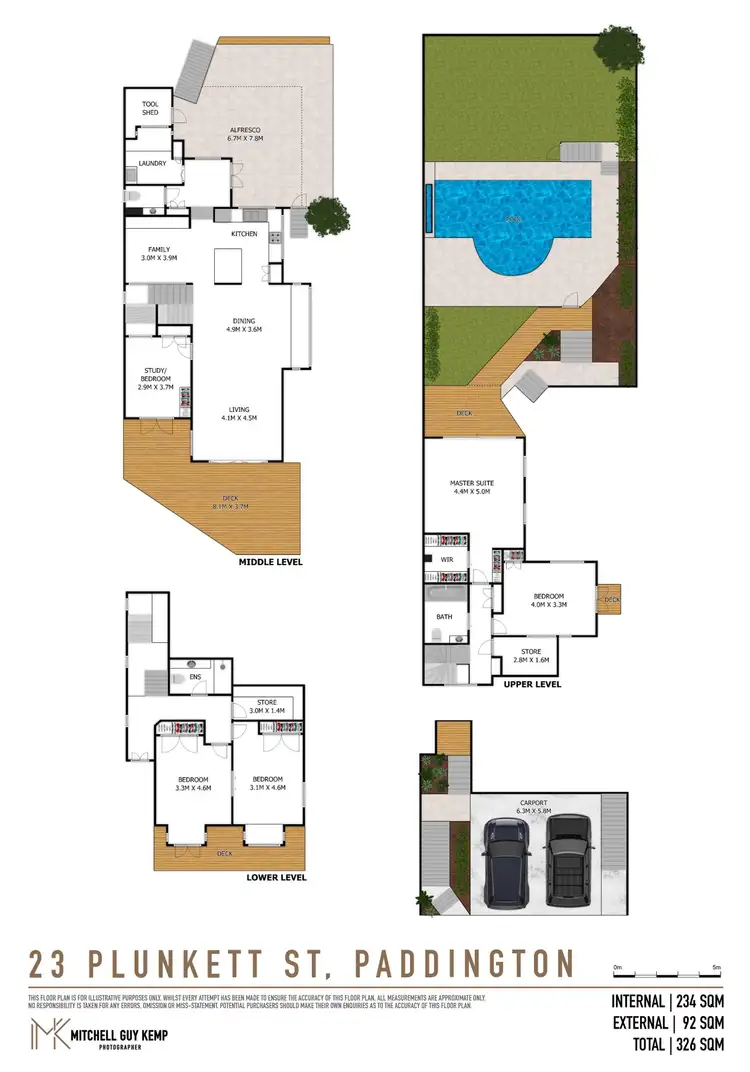 Floorplan of Homely house listing, 23 Plunkett Street, Paddington QLD 4064