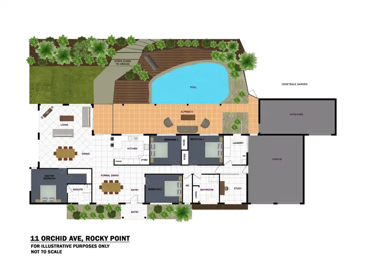 Floorplan of Homely house listing, 11 Orchid Avenue, Rocky Point QLD 4873