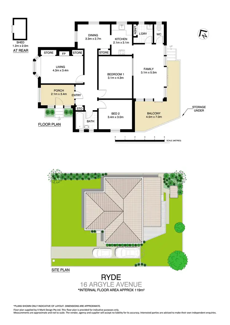 Floorplan of Homely house listing, 16 Argyle Avenue, Ryde NSW 2112