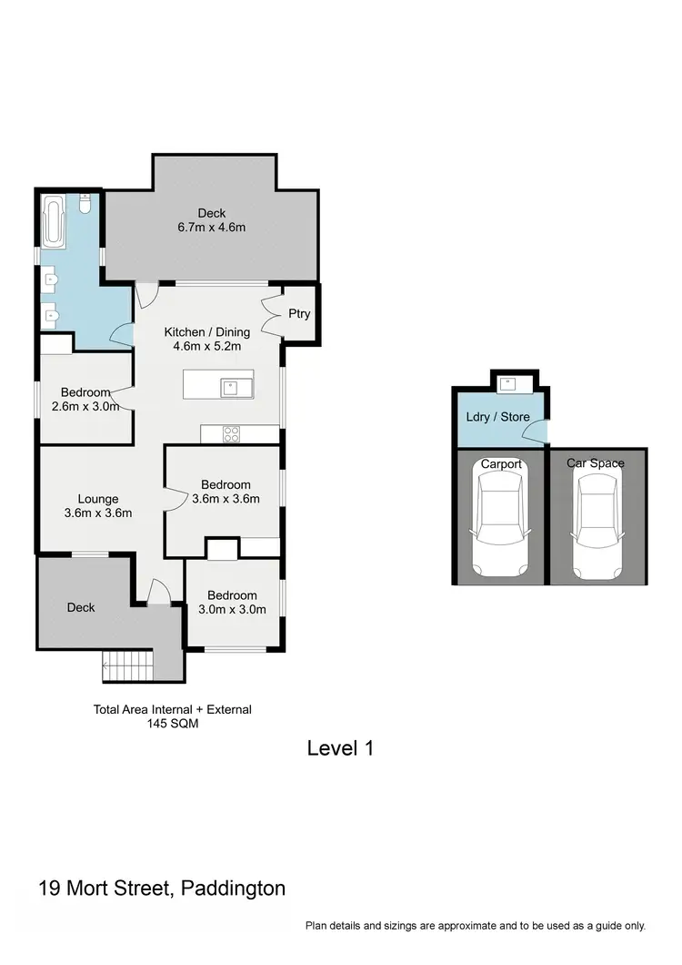 Floorplan of Homely house listing, 19 Mort Street, Paddington QLD 4064