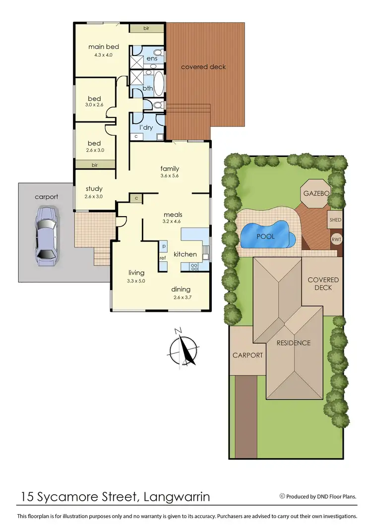 Floorplan of Homely house listing, 15 Sycamore Street, Langwarrin VIC 3910