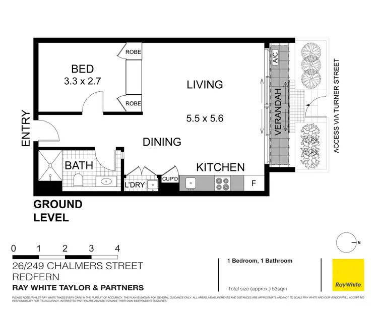 Floorplan of Homely apartment listing, 26/249 Chalmers Street, Redfern NSW 2016