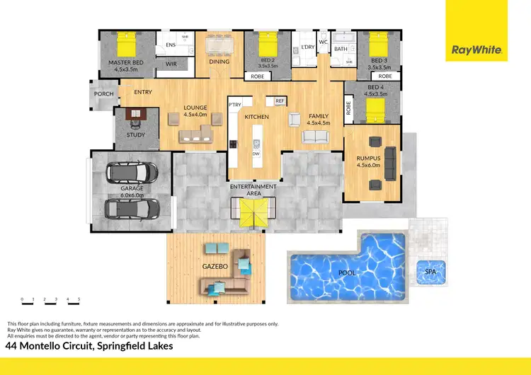 Floorplan of Homely house listing, 44 Montello Circuit, Springfield Lakes QLD 4300