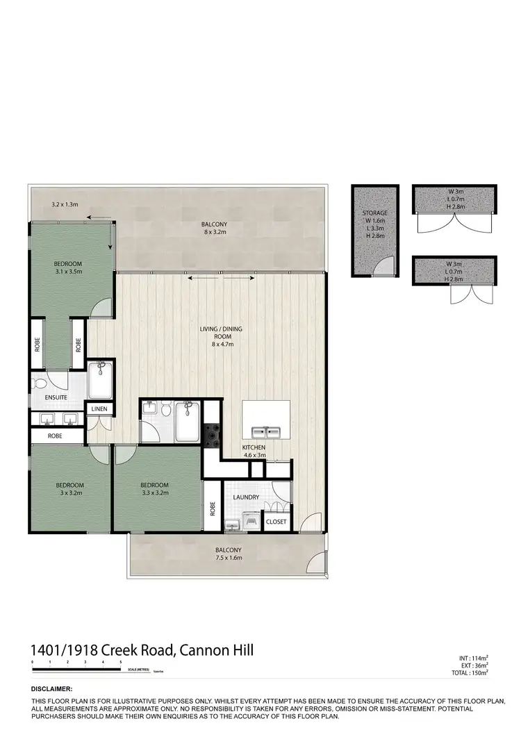 Floorplan of Homely apartment listing, 1401/1918 Creek Road, Cannon Hill QLD 4170