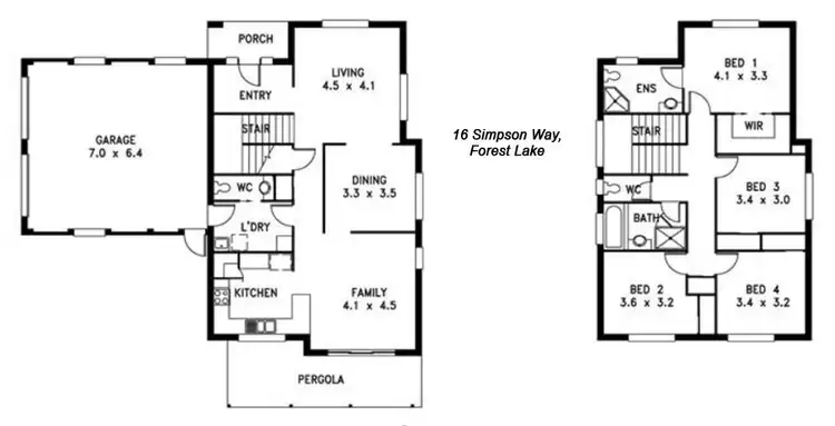 Floorplan of Homely house listing, 16 Simpson Way, Forest Lake QLD 4078