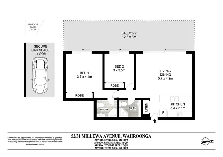 Floorplan of Homely apartment listing, 52/31 Millewa Avenue, North Wahroonga NSW 2076