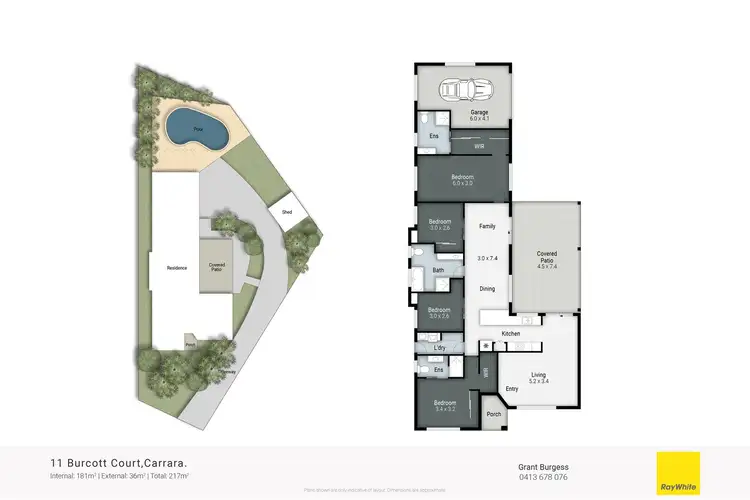 Floorplan of Homely house listing, 11 Burcott Court, Carrara QLD 4211