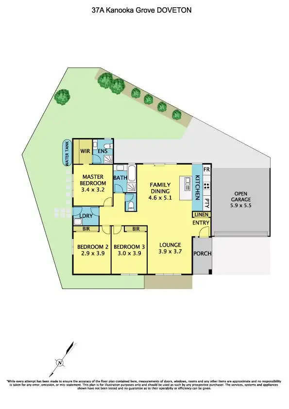 Floorplan of Homely unit listing, 37A Kanooka Grove, Doveton VIC 3177