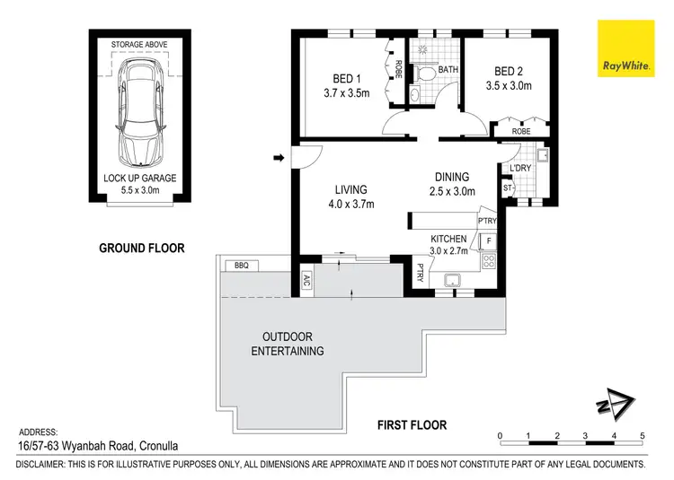 Floorplan of Homely apartment listing, 16/57-63 Wyanbah Road, Cronulla NSW 2230