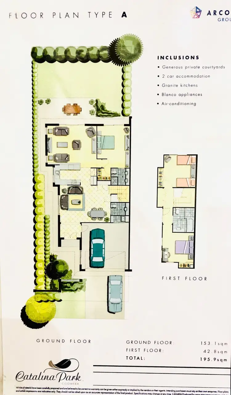 Floorplan of Homely townhouse listing, 108/2 Catalina Way, Upper Coomera QLD 4209