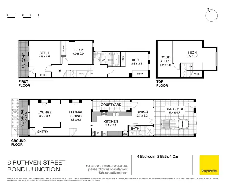 Floorplan of Homely house listing, 6 Ruthven Street, Bondi Junction NSW 2022