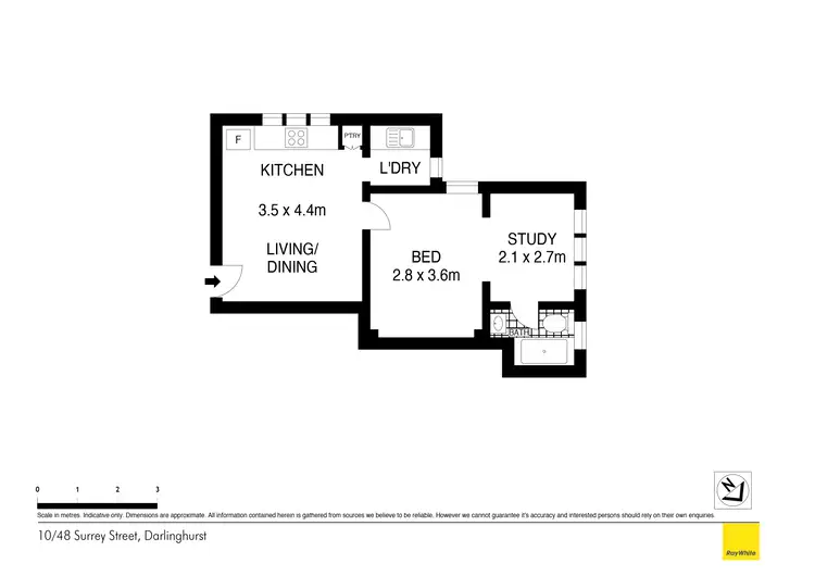 Floorplan of Homely apartment listing, 10/48 Surrey Street, Darlinghurst NSW 2010