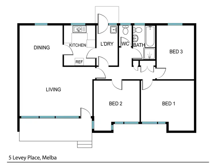 Floorplan of Homely house listing, 5 Levey Place, Melba ACT 2615
