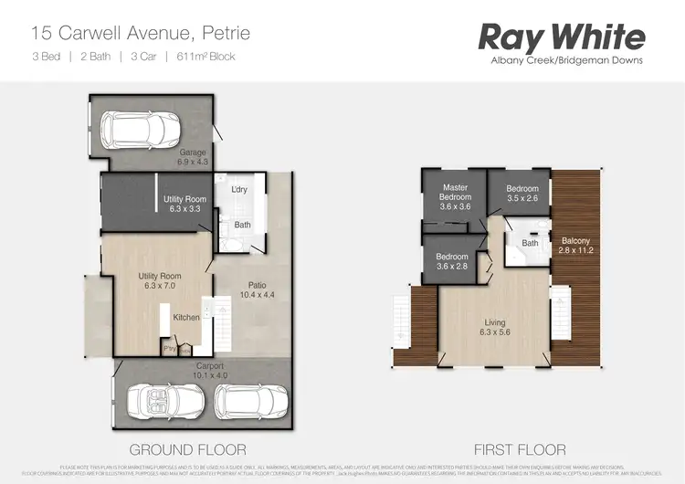 Floorplan of Homely house listing, 15 Carwell Avenue, Petrie QLD 4502