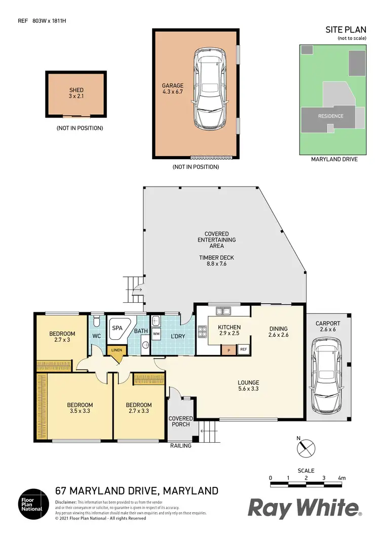 Floorplan of Homely house listing, 67 Maryland Drive, Maryland NSW 2287