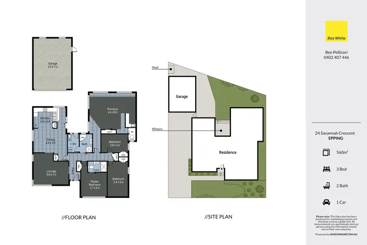Floorplan of Homely house listing, 24 Savannah Crescent, Epping VIC 3076