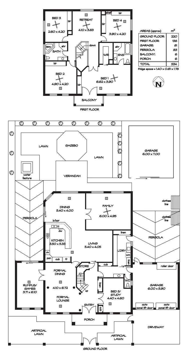 Floorplan of Homely house listing, 42 Peppercorn Circuit, Mawson Lakes SA 5095