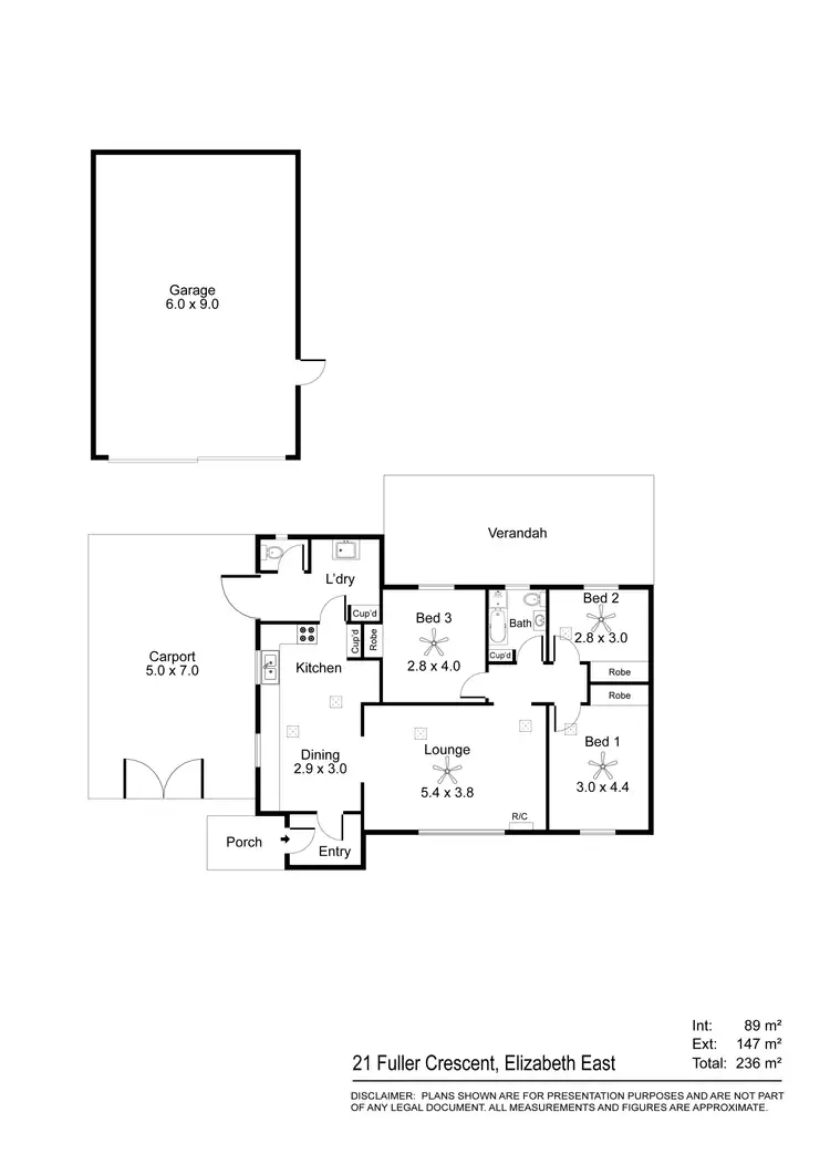 Floorplan of Homely house listing, 21 Fuller Crescent, Elizabeth East SA 5112